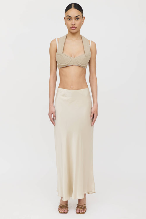 Jacquemus Linen Le Haut Cuscinu Bra