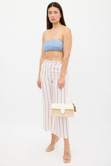 Jacquemus Beige & White Le Bambino Osier Wicker Bag