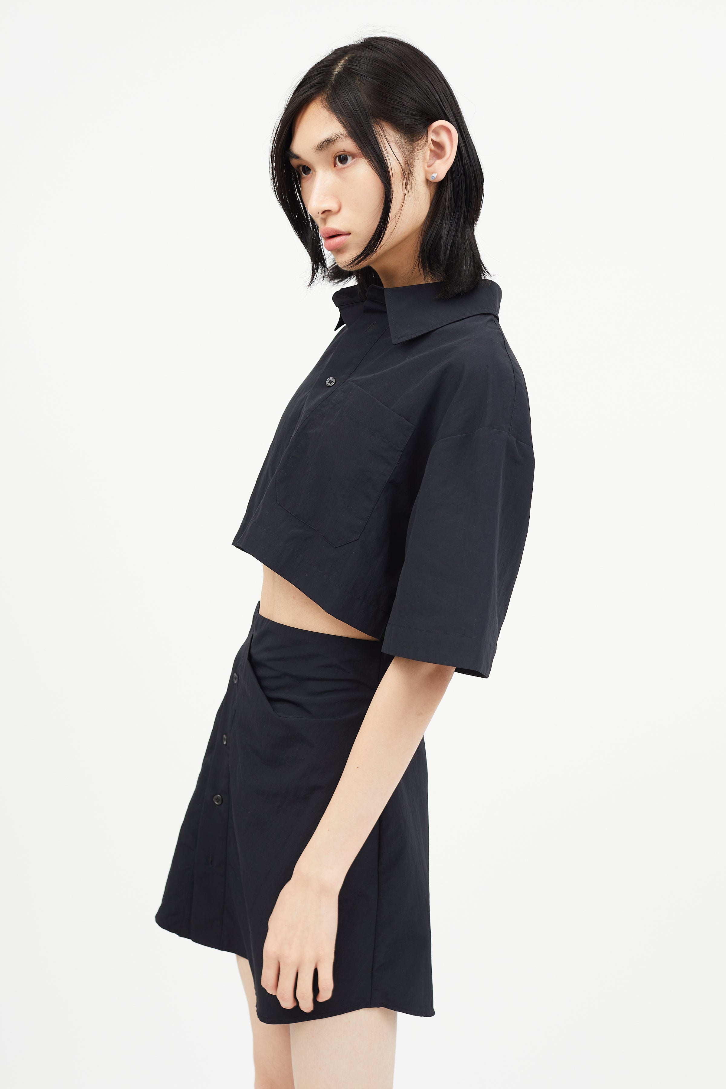 Jacquemus // Black Cut Out Shirt Dress – VSP Consignment