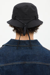 Jacquemus Black Cotton Le Bob Gadjo Bucket Hat