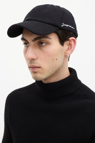 Jacquemus Black La Casquette Logo Hat