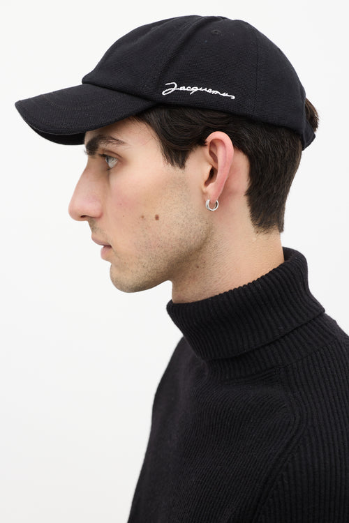 Jacquemus Black La Casquette Logo Hat