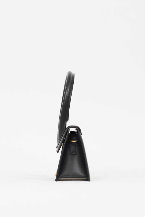 Jacquemus Black Leather  Medium Le Chiquito Bag