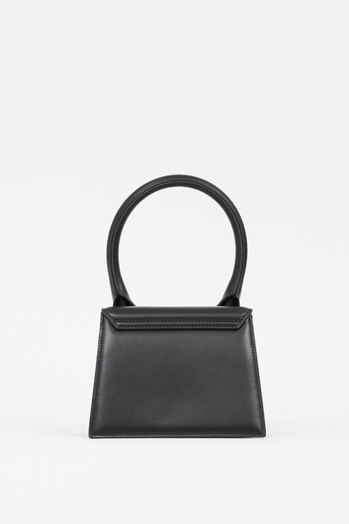 Jacquemus Black Leather  Medium Le Chiquito Bag