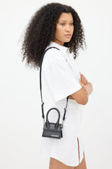 Jacquemus Black Leather Le Chiquito Homme Bag