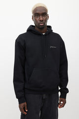 Jacquemus Black & White Embroidered Logo Hoodie