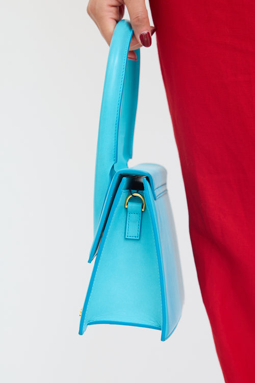 Jacquemus Blue Leather Le Grand Chiquito Bag