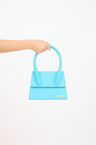 Jacquemus Blue Leather Le Grand Chiquito Bag