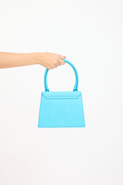 Jacquemus Blue Leather Le Grand Chiquito Bag