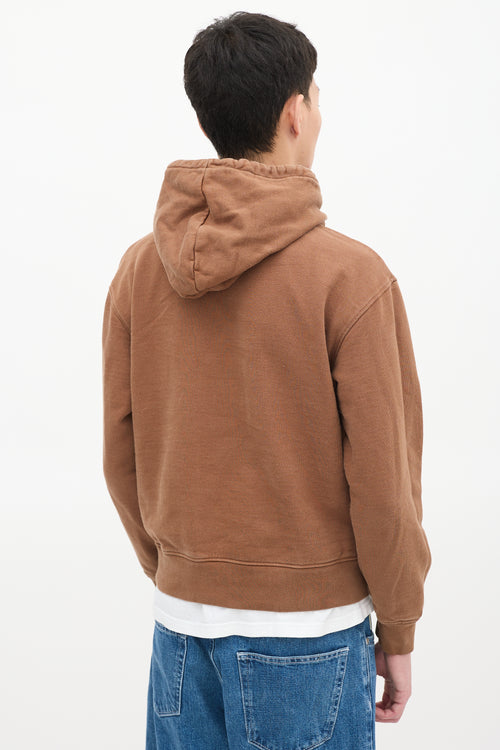 Jacquemus Brown Le Sweatshirt Brodé Logo Hoodie