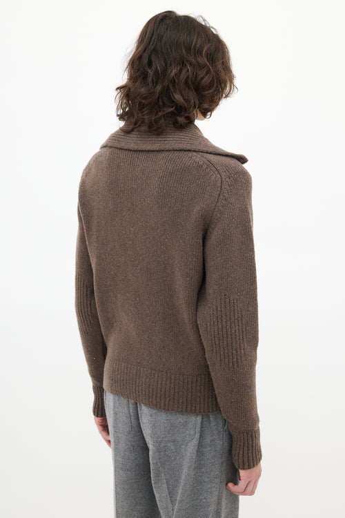 Jacquemus Brown Wool Knit Sweater