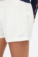 Jacquemus Cream & Blue Logo Short
