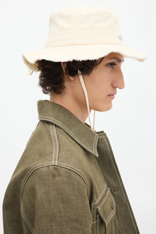 Jacquemus Cream Le Bob Artichaut Bucket Hat