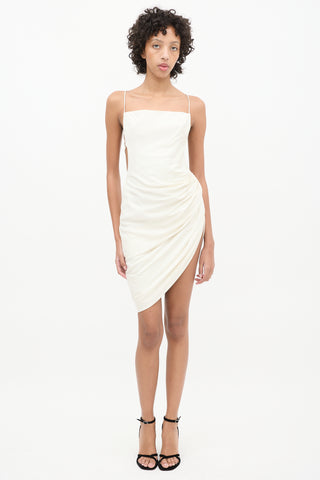 Jacquemus Cream La Robe Saudade Dress