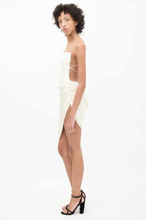 Jacquemus Cream La Robe Saudade Dress