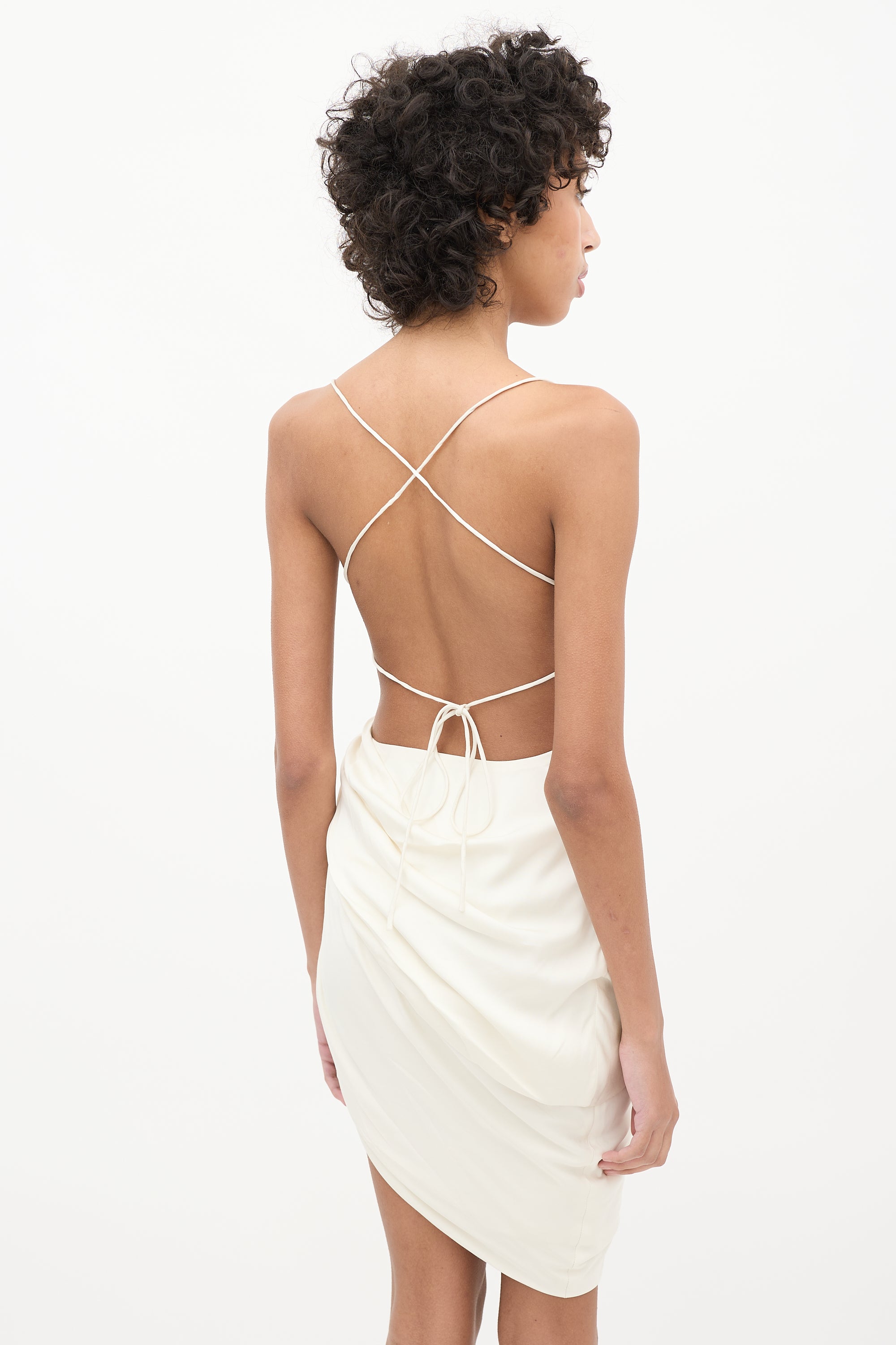 Jacquemus // Cream La Robe Saudade Dress VSP Consignment Jacquemus // Cream La Robe Saudade Dress VSP Consignment