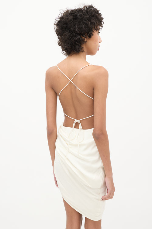 Jacquemus Cream La Robe Saudade Dress