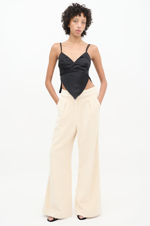 Jacquemus Cream Terry Le Raphia Pant