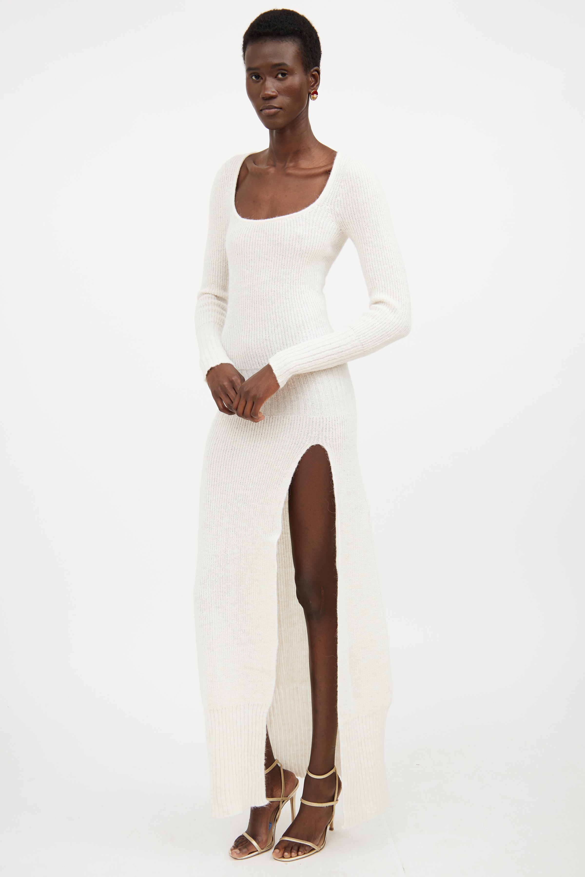 Jacquemus // Ribbed Knit Sweater Dress VSP Consignment Jacquemus // Ribbed Knit Sweater Dress VSP Consignment