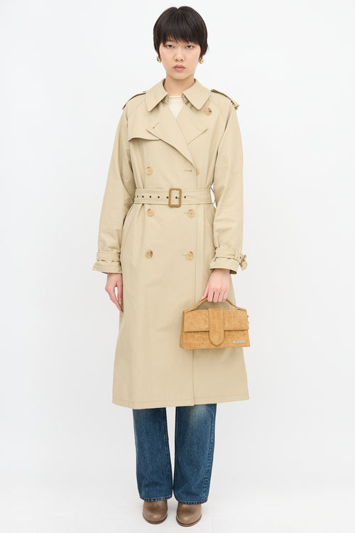 Embossed Suede Le Grand Bambino Bag