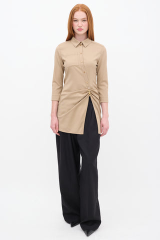 Jacquemus FW 2021 Brown Wool La Tunique Jocou Top