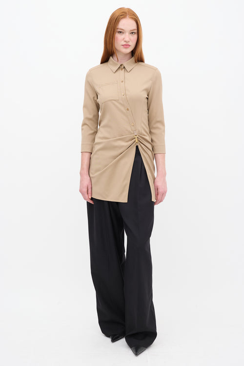 Jacquemus FW 2021 Brown Wool La Tunique Jocou Top