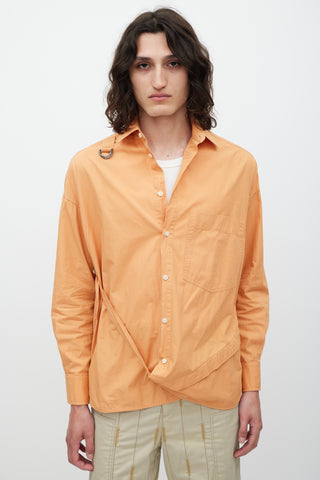 Jacquemus FW 2021 La Montagne Orange Cotton Shirt