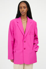 Jacquemus Pink La Riviera Wool Blazer