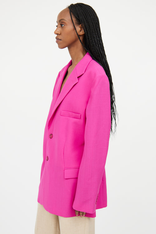 Jacquemus Pink La Riviera Wool Blazer