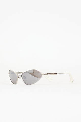 Jacquemus Tapered Bambino Metal Sunglasses
