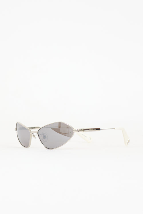 Jacquemus Tapered Bambino Metal Sunglasses