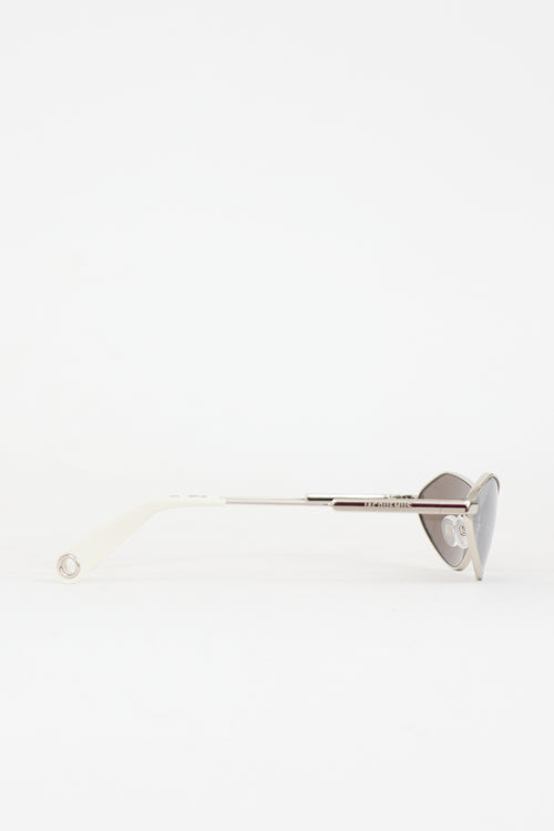 Jacquemus Tapered Bambino Metal Sunglasses
