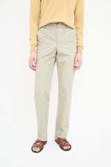 Jacquemus Khaki Green Double Placket Trouser