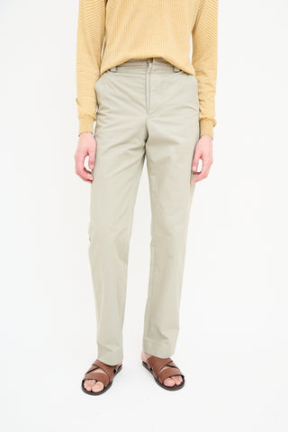 Jacquemus Khaki Green Double Placket Trouser