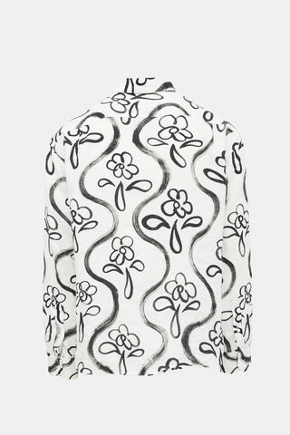 Jacquemus Le Papier Linen Floral Shirt