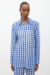 Jacquemus Le Splash Blue & White Gingham Co-Ord Set
