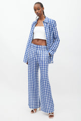 Jacquemus Le Splash Blue & White Gingham Co-Ord Set