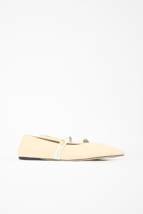 Jacquemus Leather Les Ballerines Rondes Flat
