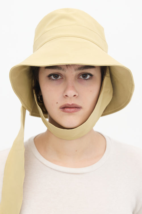 Jacquemus Light Green Nylon & Cotton Le Bob Bando Bucket Hat