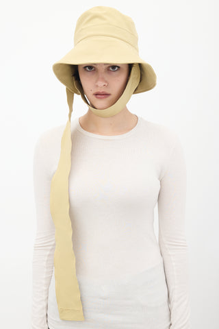 Jacquemus Light Green Nylon & Cotton Le Bob Bando Bucket Hat