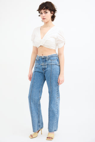 Jacquemus Medium Wash Le De Nîmes Caraco Jeans