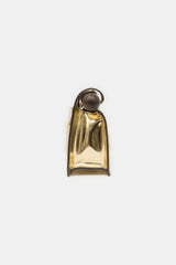 Jacquemus Metallic Leather Rond Carre Clutch
