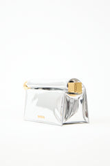Jacquemus Metallic Leather The Rond Carré Clutch