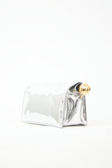 Jacquemus Metallic Leather The Rond Carré Clutch