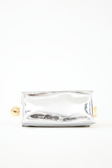 Jacquemus Metallic Leather The Rond Carré Clutch