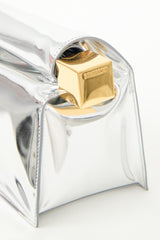 Jacquemus Metallic Leather The Rond Carré Clutch