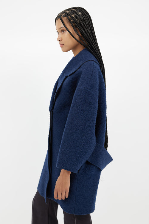 Jacquemus Navy Wool La Femme Enfant Coat