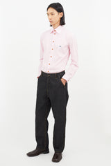 Jacquemus Navy & Yellow Straight Leg Denim Jeans