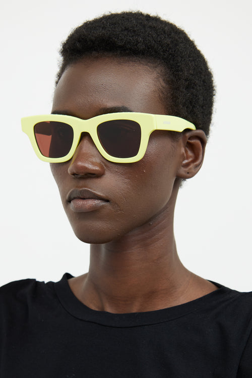 Jacquemus Yellow Neon Nocio Sunglasses