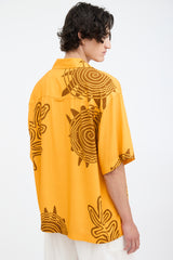 Jacquemus Orange La Chemise Jean Printed Shirt